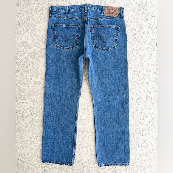 Vintage Levi's 501 Jeans 38 Original Straight Button Jeans Men's 38x30 Cotton - Picture 8 of 11